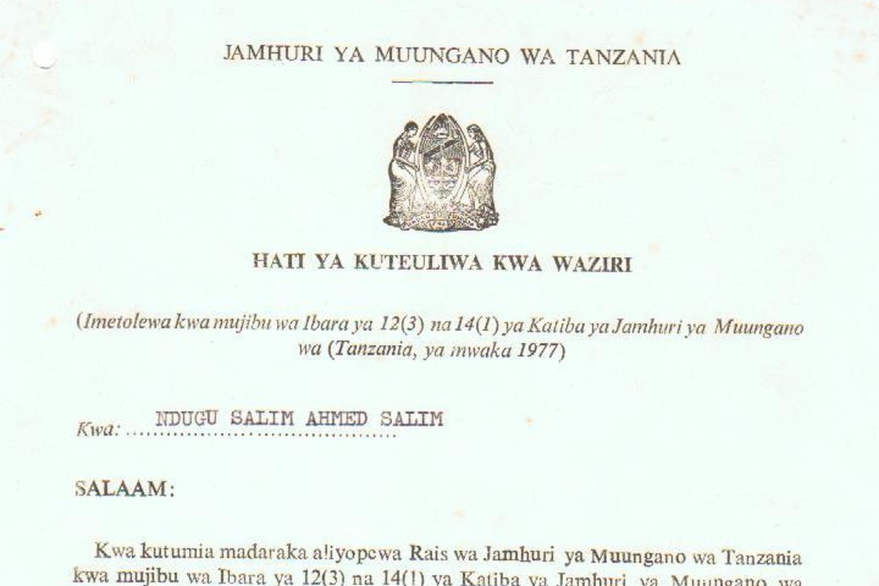 Waziri wa Mambo ya Nje 7 11 1980