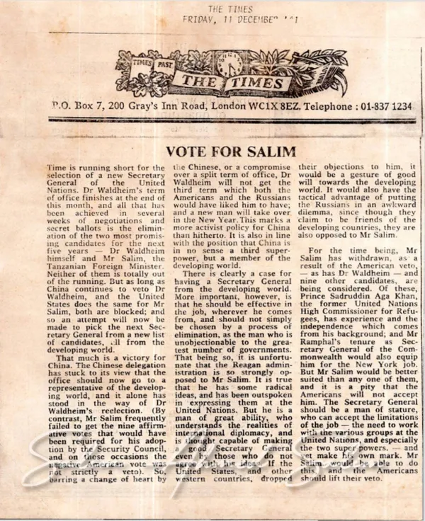 1981 UNSG Campaign Coverage066131