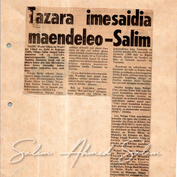 Uhuru August 11 1986