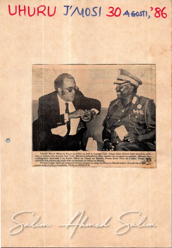Uhuru August 30 1986