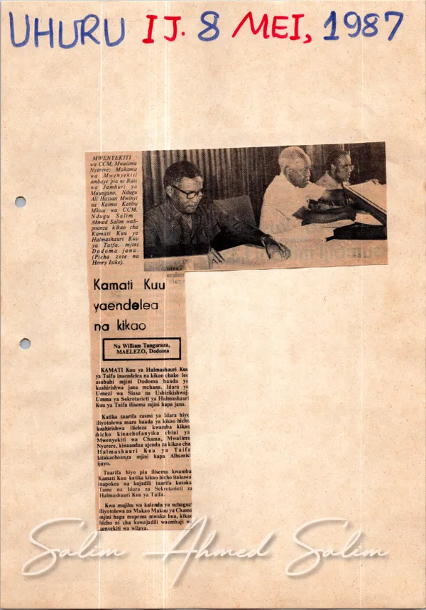 1987 Deputy PM Min Defense News Clippings 1